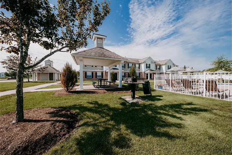 Picnic Pavilions | Enjoy a picnic at our pavilion with charcoal grills.