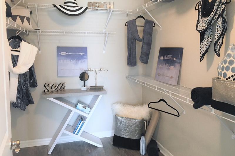 Walk-In Closets | Spacious walk-in closets with built-in organizers.