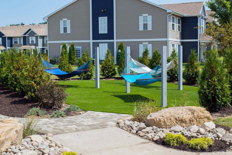 Hammock Garden | Come down to our hammock garden for some relaxation.