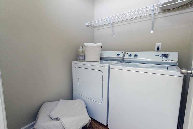 Full-Size Washer & Dryer | All townhomes are complete with full-size washer and dryer appliances.