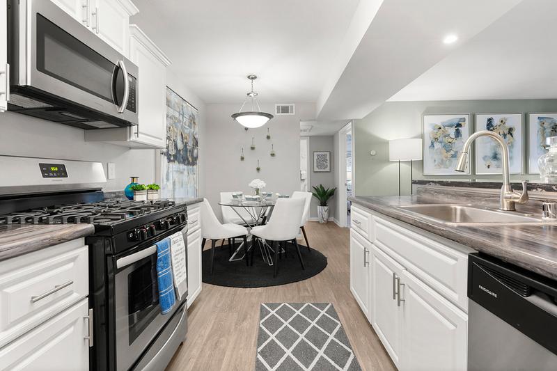 Spacious Kitchens with Dining Area | This open concept, chef-style kitchen is designed not only for style, but also for functionality and convenience!