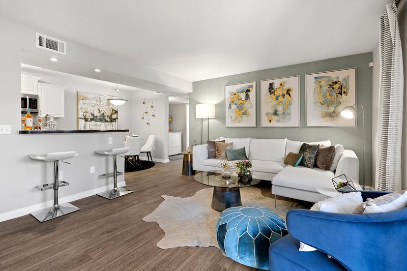 Open Floor Plans | Entertain guests in this inviting and spacious living room with gorgeous natural, Las Vegas sunlight streaming through!