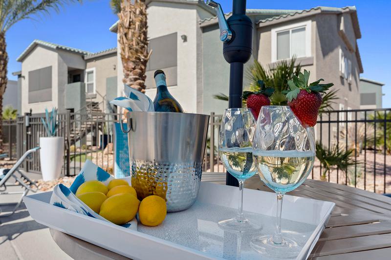 Poolside Tables | Enjoy a drink and a snack at one of our poolside tables.