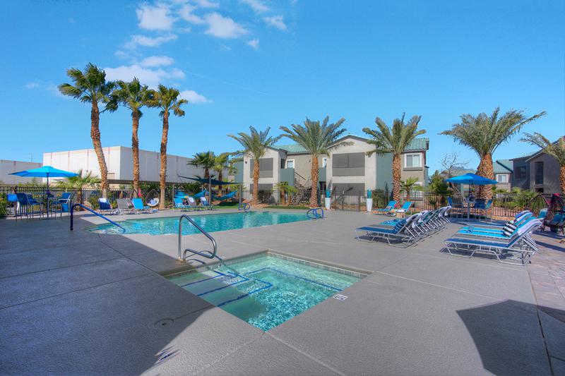 Resort-Style Pool with Expansive Deck | Go swimming in our resort-style pool or unwind after a long day in the spa.