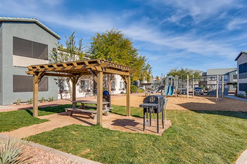 Picnic Area | Have a picnic at our picnic area featuring charcoal grills.
