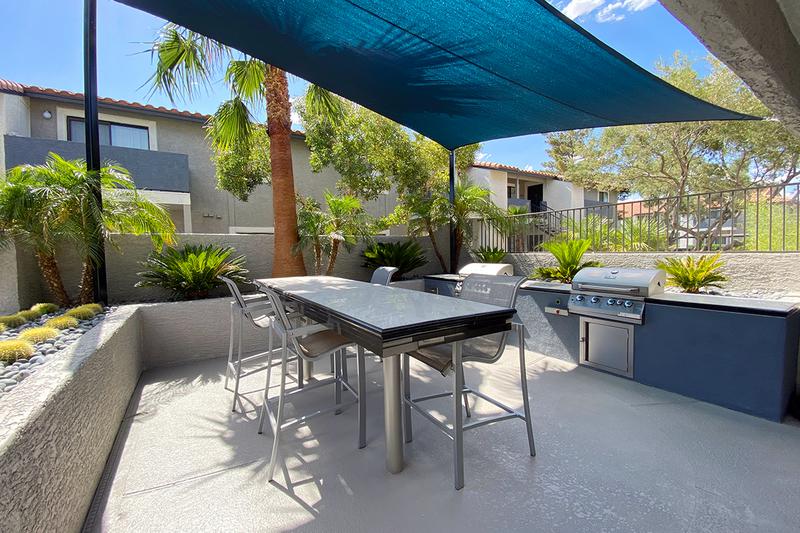 Outdoor Kitchen with Grills | Enjoy a meal with your friends and family in our Outdoor Kitchen equipped with state of the art grills.