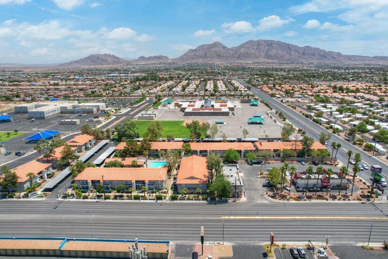 Aerial Mountain Views | Aerial view of community overlooking gorgeous Nevada mountain views.