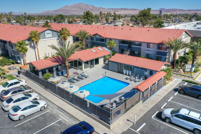 Aerial View of Sundeck | An aerial view of our expansive sundeck.