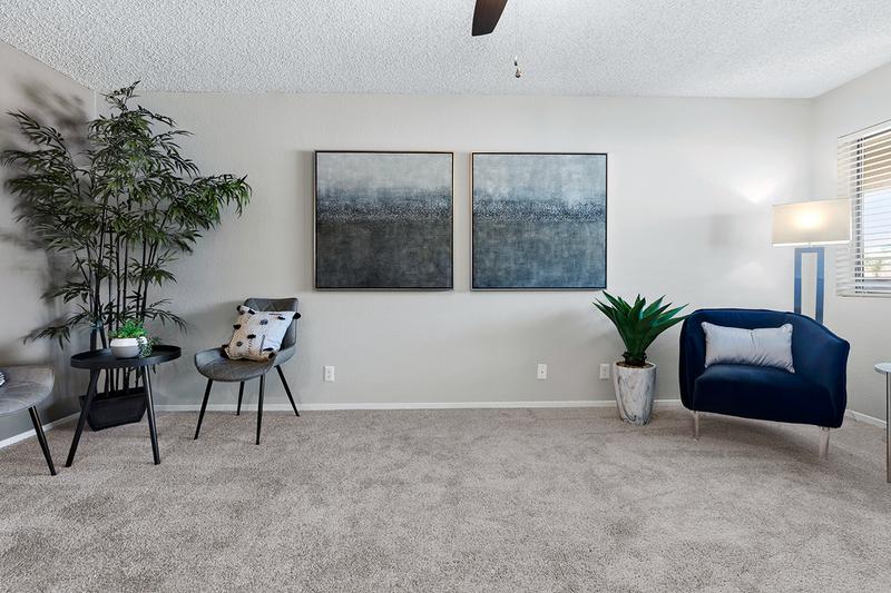Living Room | Your spacious living room is a great place to relax after a long day.