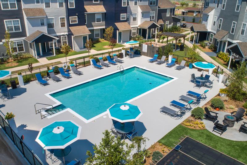 Aerial View of Pool | Be the talk of your friends when they hang by the pool.