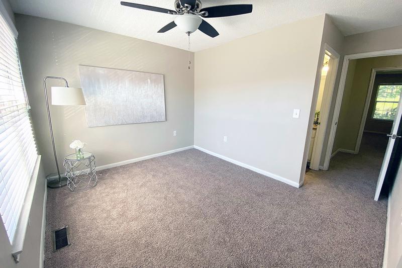 Guest Bedroom | The Second bedroom is well separated from the Master suite for privacy and features 'mini' walk-in closet.