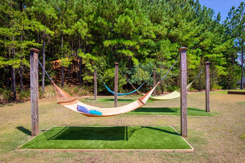Hammock Garden | Soak in the sun and relax at our on-site hammock garden.