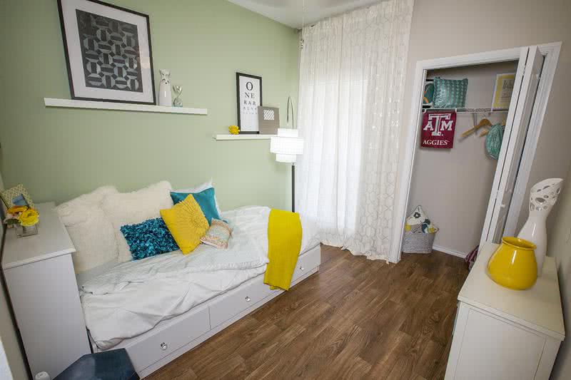 Guest Bedroom | Guest bedroom featuring wood-style flooring.