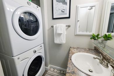 Washer & Dryer Included | Apartment homes are complete with full-size washer and dryer appliances.