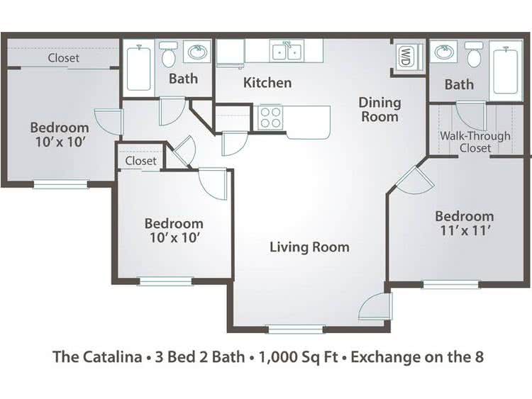 3 Bedroom Apartments Mesa Az Exchange On The 8