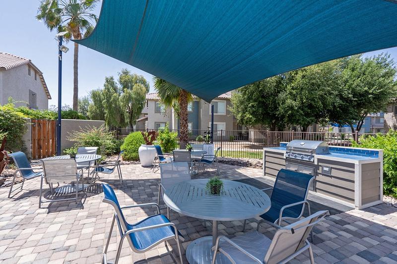 Poolside Picnic Area | Have a cookout at our poolside picnic area. 