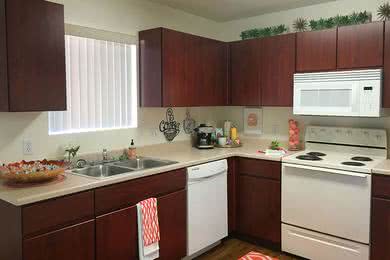Kitchen | Spacious, open kitchens with ample cabinet space.