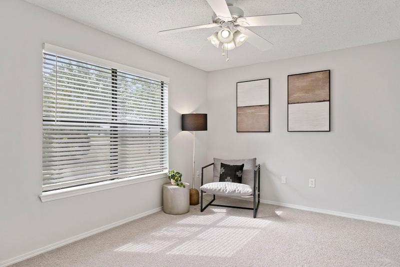 Bedroom | Bedrooms featuring plush carpeting, multi-speed ceiling fans and an abundance of natural light.