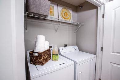 Full Size Washer & Dryer | You'll enjoy the convenience of having your very own full size washer and dryer appliances within your apartment. 