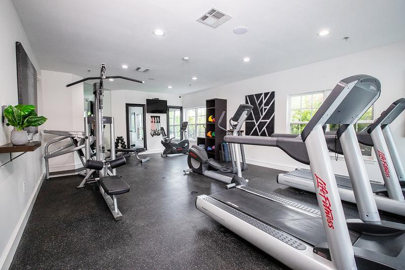 State-of-the-Art Fitness Center | Get fit in our fitness center featuring cardio and weight training equipment.