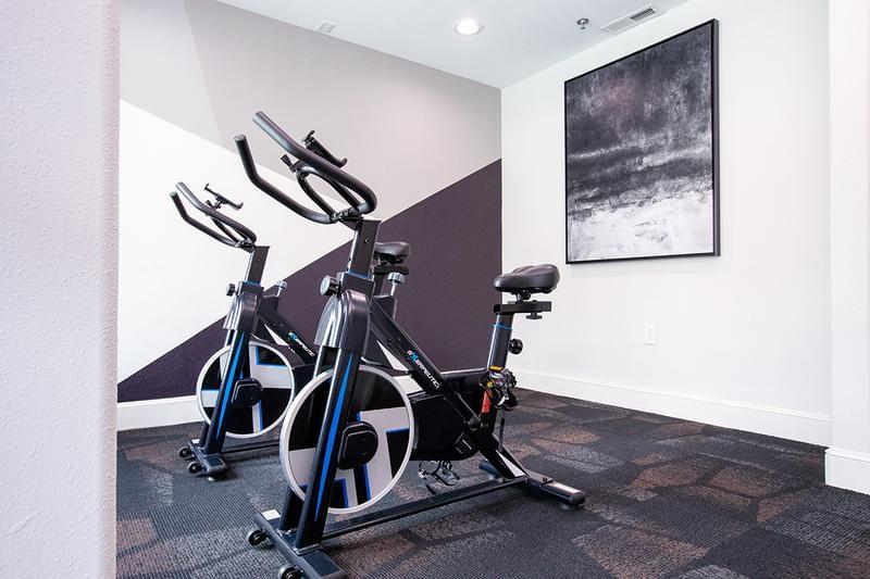 Spin Studio | Our brand new fitness center features a state-of-the-art spin studio overlooking our gorgeous pool deck.