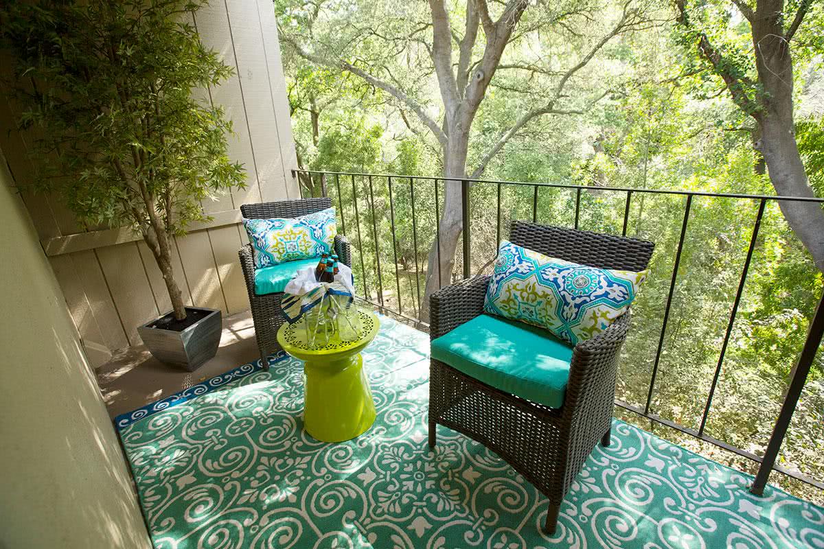 You will enjoy your very own private patio or balcony.