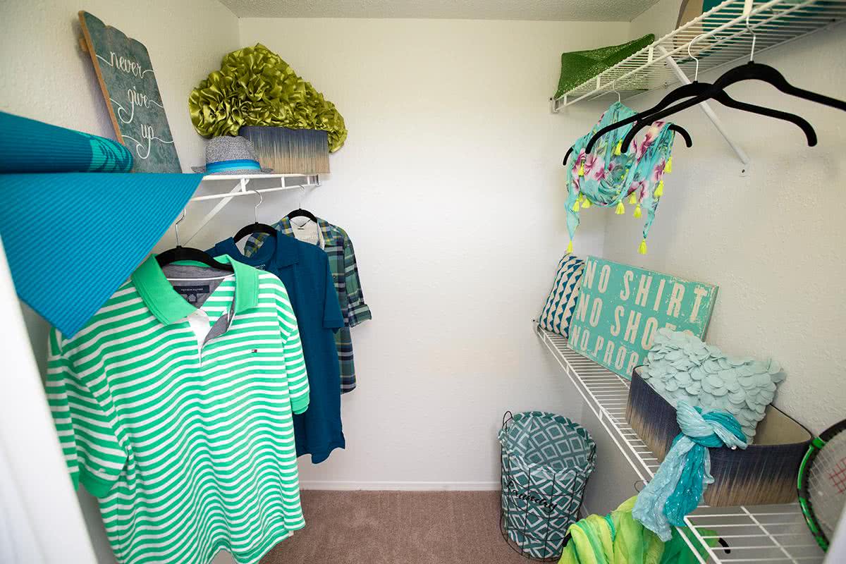 Master bedrooms include walk-in closets with built-in organizers.