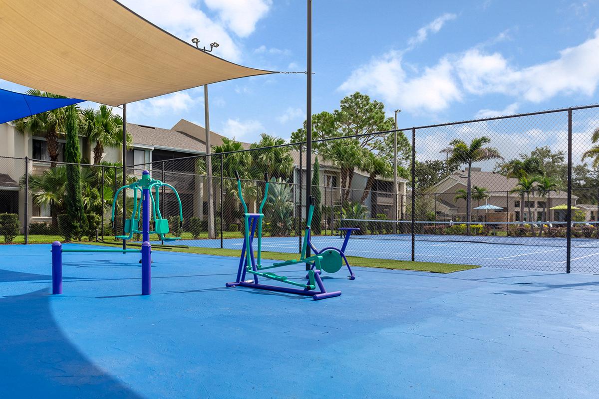 Get fit in our outdoor sports court.