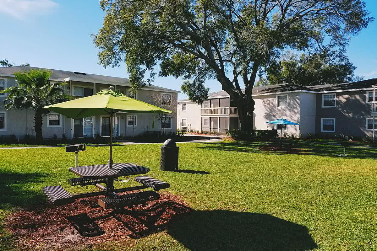 Have a picnic with family and friends in our picnic area.