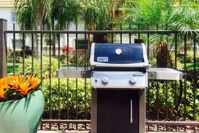 Gas Grill | Have a cookout by utilizing our gas grill by the pool.