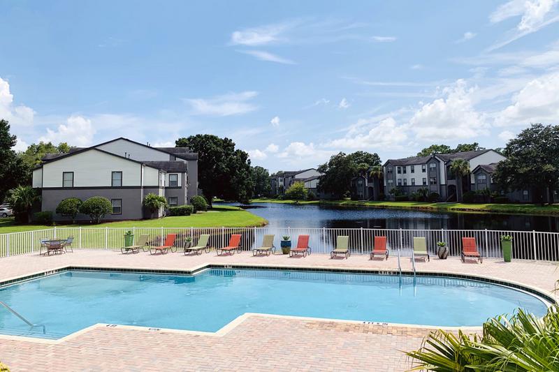 Resort-Style Pool | Take a dip in our resort-style pool overlooking the lake.