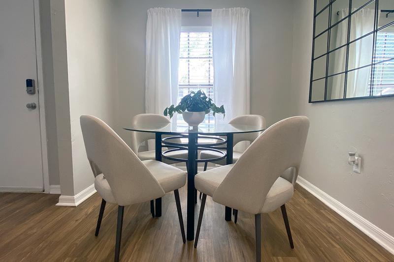 Dining Area | Every apartment home in the Ridgemar Commons community has a separate dining area, unlike most apartment homes in Gainesville.