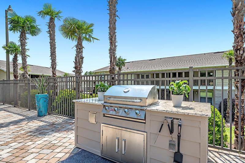 Gas Grill | Have a cookout by the pool utilizing our gas grill.