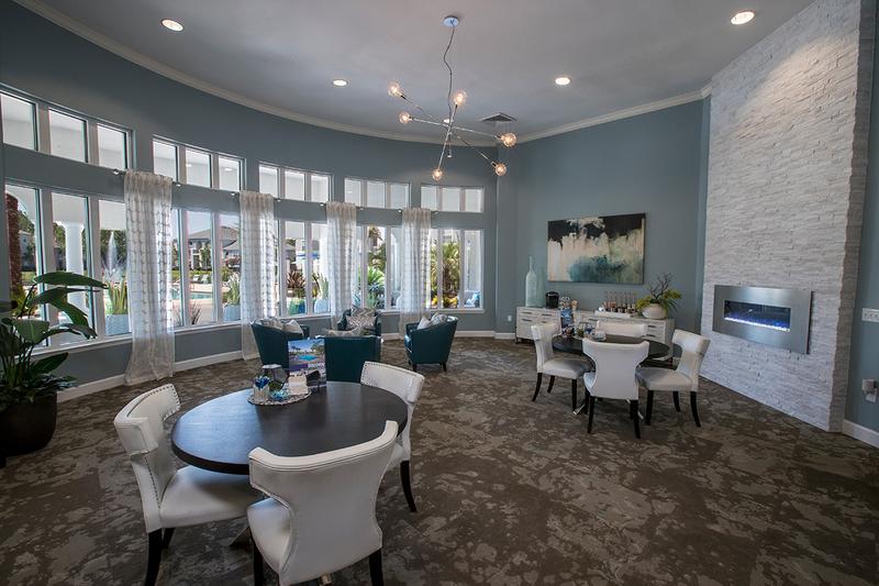 Clubhouse Interior | Come on into the resident clubhouse for some complimentary coffee or just to say hello. Our friendly leasing staff is waiting to help you find your new home!