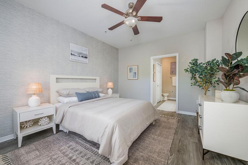 Master Bedroom | Master bedrooms feature large walk-in closets and a master bathroom.
