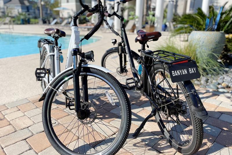 Complimentary Electric Bikes Rentals | Enjoy a ride through town on one of our electric bikes! 