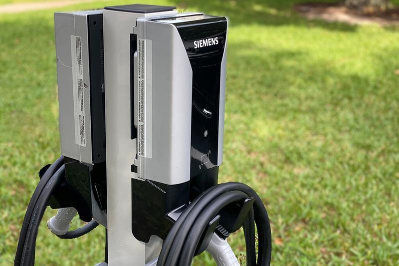 Electric Vehicle Chargers | We offer electric vehicle chargers right on site.