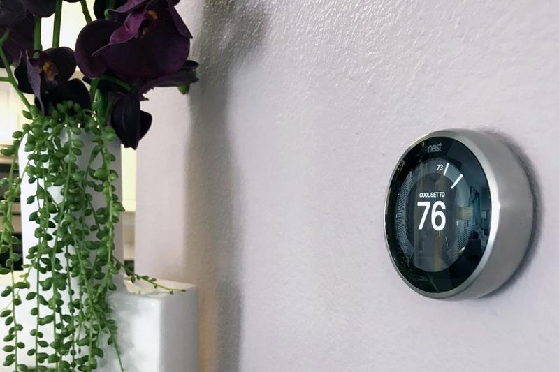 Nest Thermostats | Energy efficient Nest thermostat available in all apartment homes.