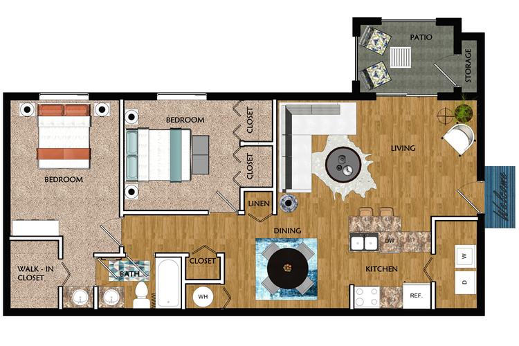 2 Bedroom Apartment Floor Plans & Pricing The View at