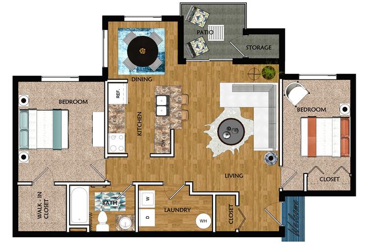 2 Bedroom Apartment Floor Plans & Pricing The View at