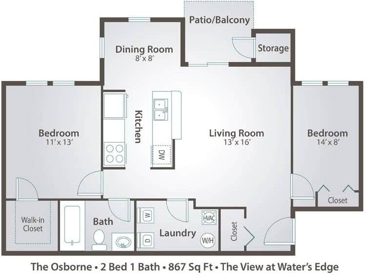 2 Bedroom Apartment Floor Plans & Pricing The View at