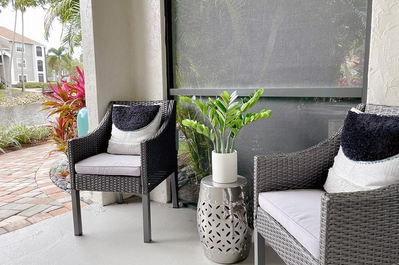 Private Patio | Enjoy your morning coffee in your private screened-in patio or balcony. It’s the perfect way to enjoy the South Florida lifestyle all year long!