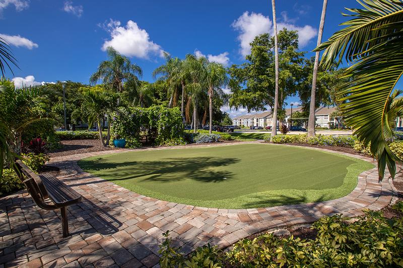 Putting Green | Practice your putting skills on our new putting green.  You’ll be playing like a pro in no time.