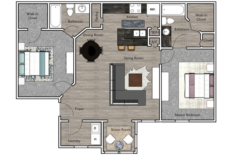 2 Bedroom Apartment Floor Plans & Pricing Beachway Links