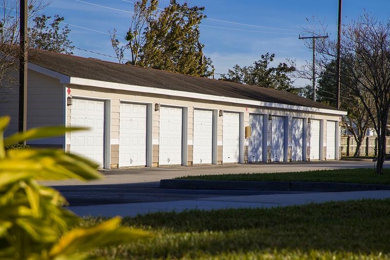 Detached Garages | Enjoy the luxury of renting out one of our detached garages. Large enough for cars and great for storage!