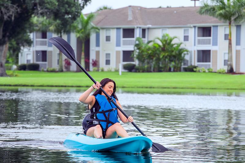 Complimentary Kayak Rentals | Our residents have the convenience of renting out one of our kayaks.