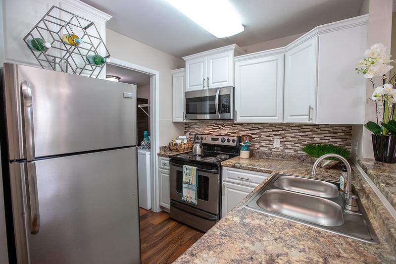Stainless Steel Appliances | Kitchens feature stainless steel appliances.