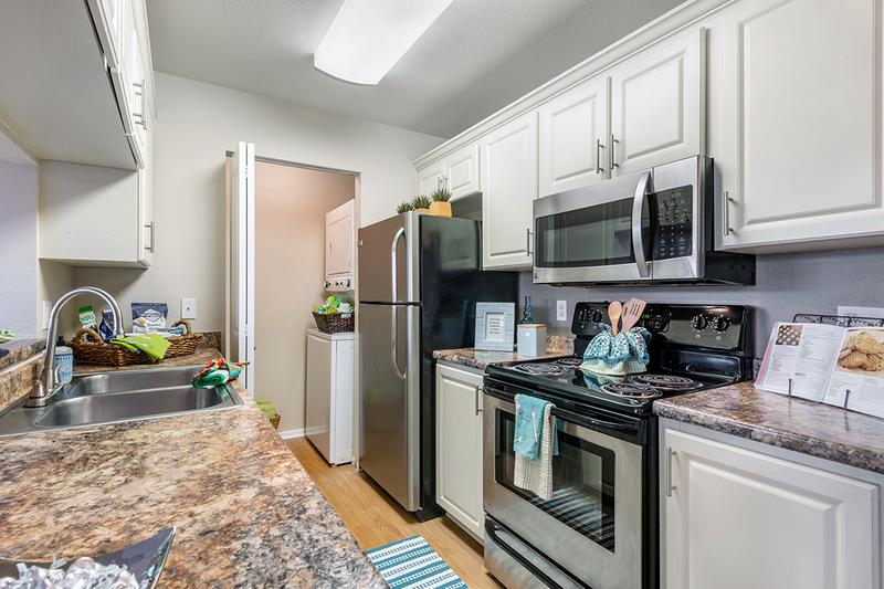 Carrington Lane Kitchen | Well designed kitchen with washer and dryer included.