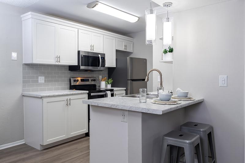 Stainless Steel Appliances | All of our kitchens feature stainless steel appliances.