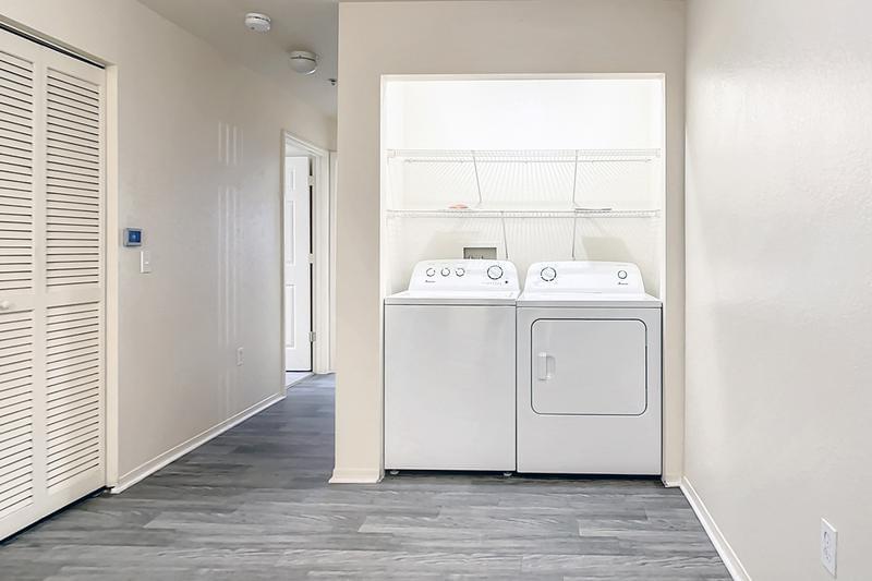 Full Size Washer & Dryer | Each apartment home features a full-size washer and dryer for your convenience. 